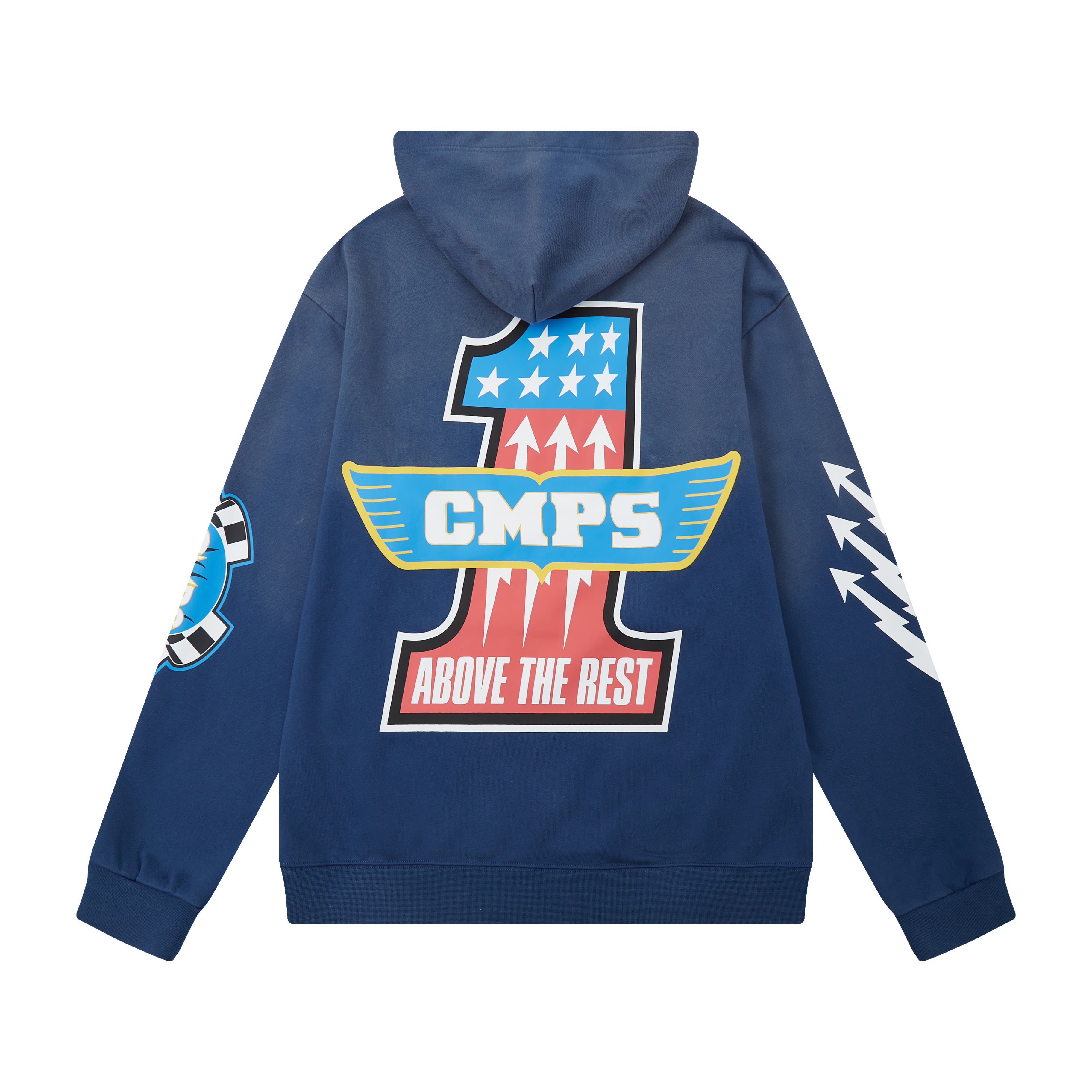 Motor Sports Hoodie (Sun Fade Blue)